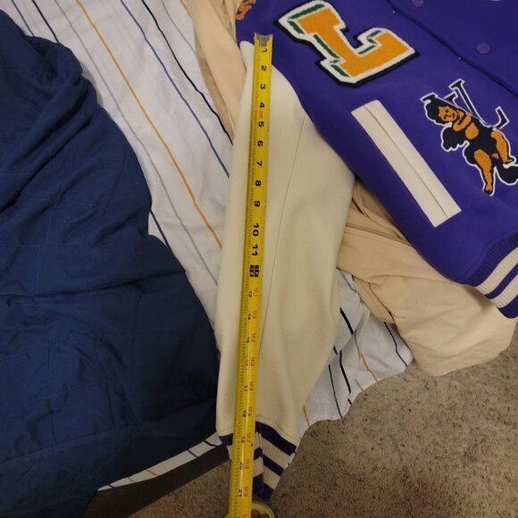 Louis Vuitton x Virgil Abloh size 44 AW22 Purple Frog Varsity - Picture 14 of 15